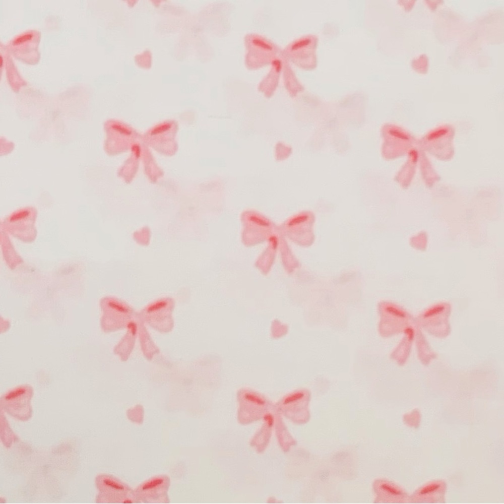 Laura Ashley Heart of Mine Pink Bow Hearts Valentine Sheet Set - Full - Picture 3 of 5